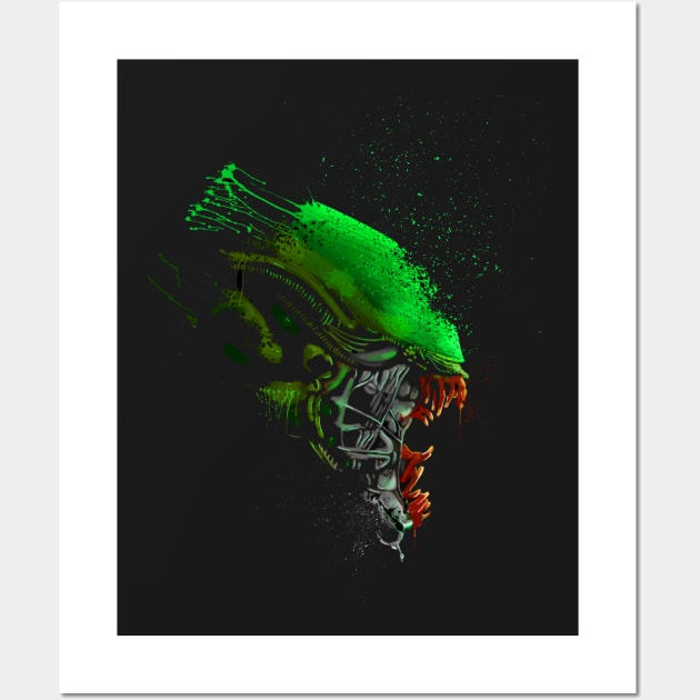 Xeno Splat Wall Art by sullyink